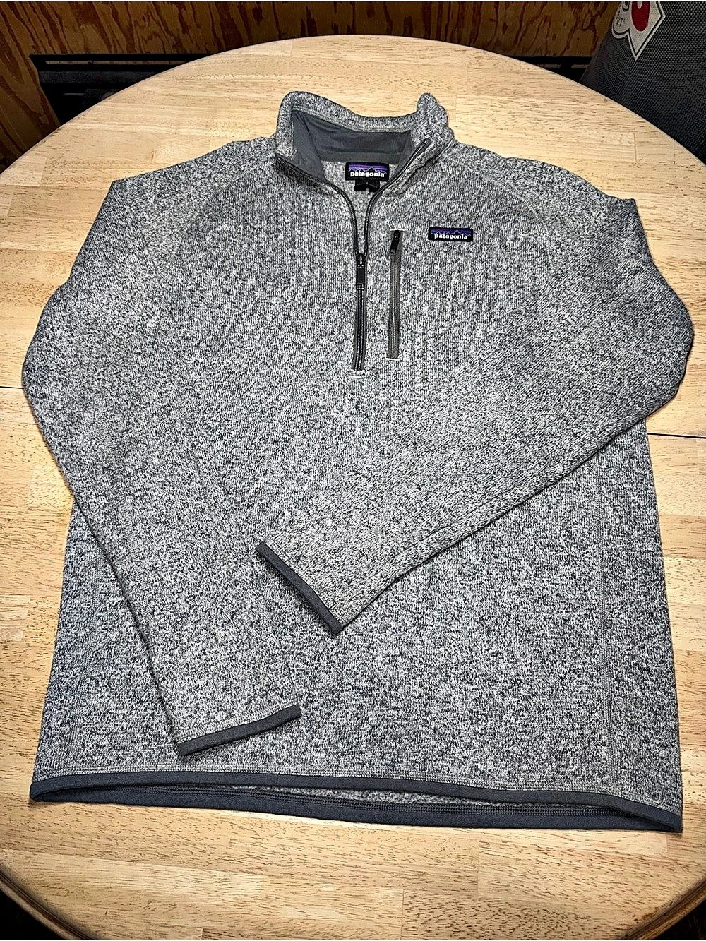 Patagonia Better Sweater Jacket Mens Large Gray Full Zip Fleece Hiking Outdoor